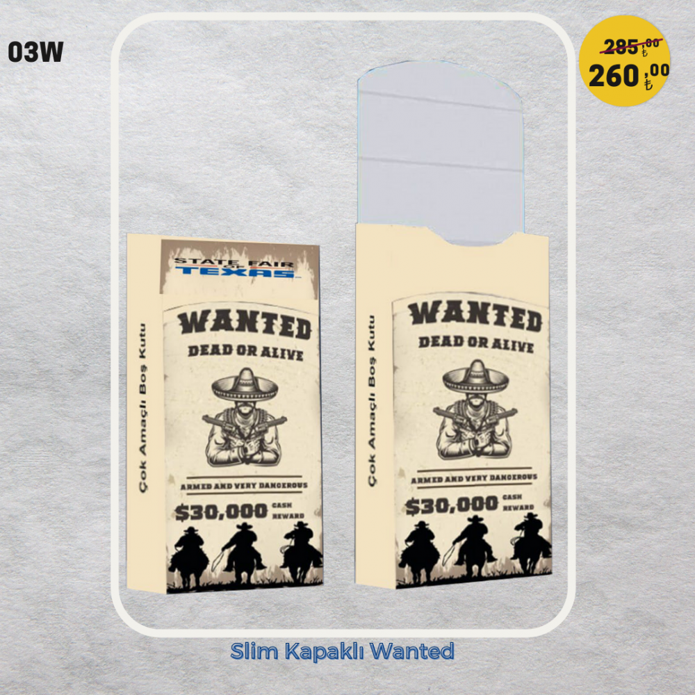 Slim Kapaklı Wanted
